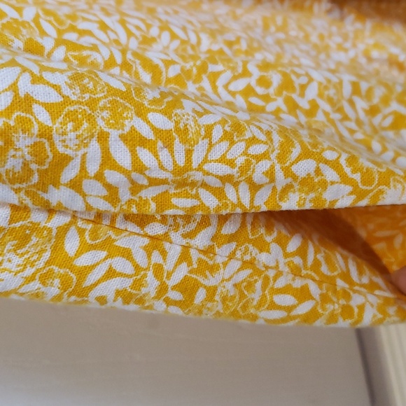 J Crew Yellow and White Linen Short Dress - Picture 3 of 7